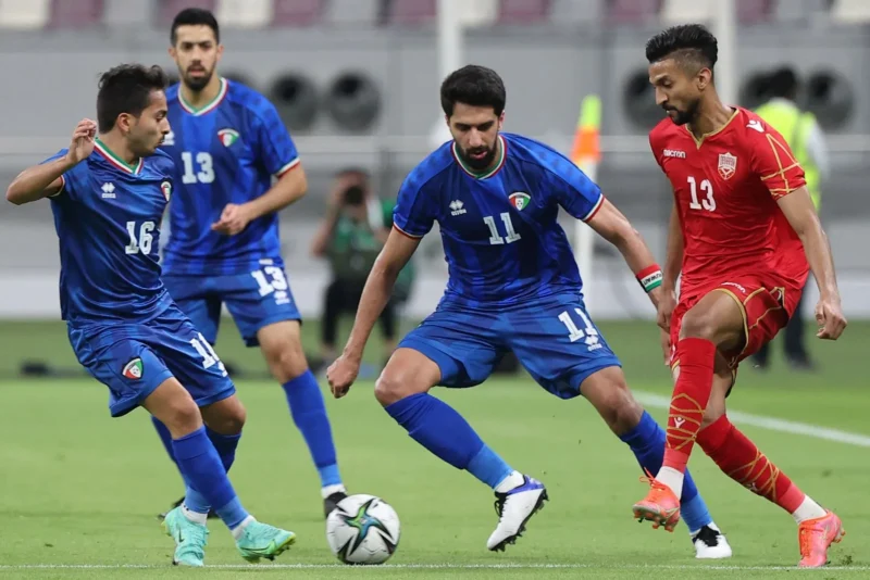 مباراة الكويت والبحرين في نصف نهائي خليجي 26