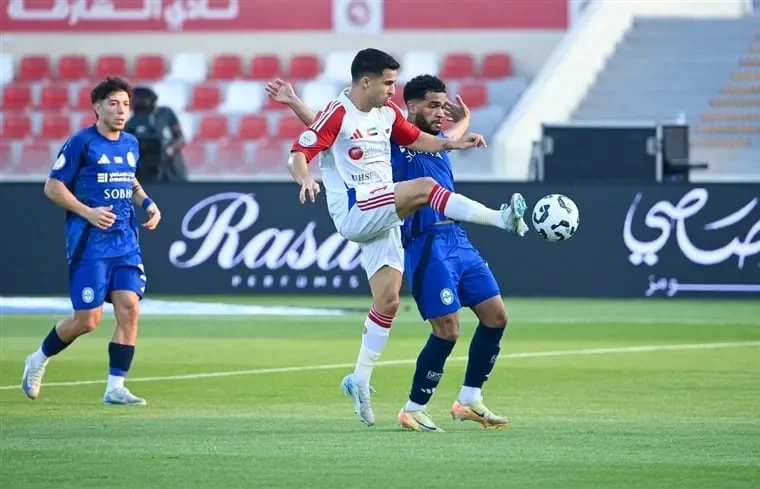 مباراة الشارقة والنصر في دوري أدنوك الإماراتي للمحترفين